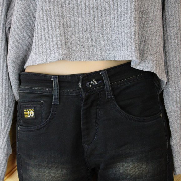 G Star Raw Jeans Men's Size 28 Tailored Fit Black Faded Stretch Denim 3301 D48 - Picture 15 of 16